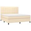 VidaXL Sommier à Lattes de Lit avec Matelas et LED, Lit Rembourré, Lit Double, Lit Adulte de Chambre à Coucher Intérieur, 3134898