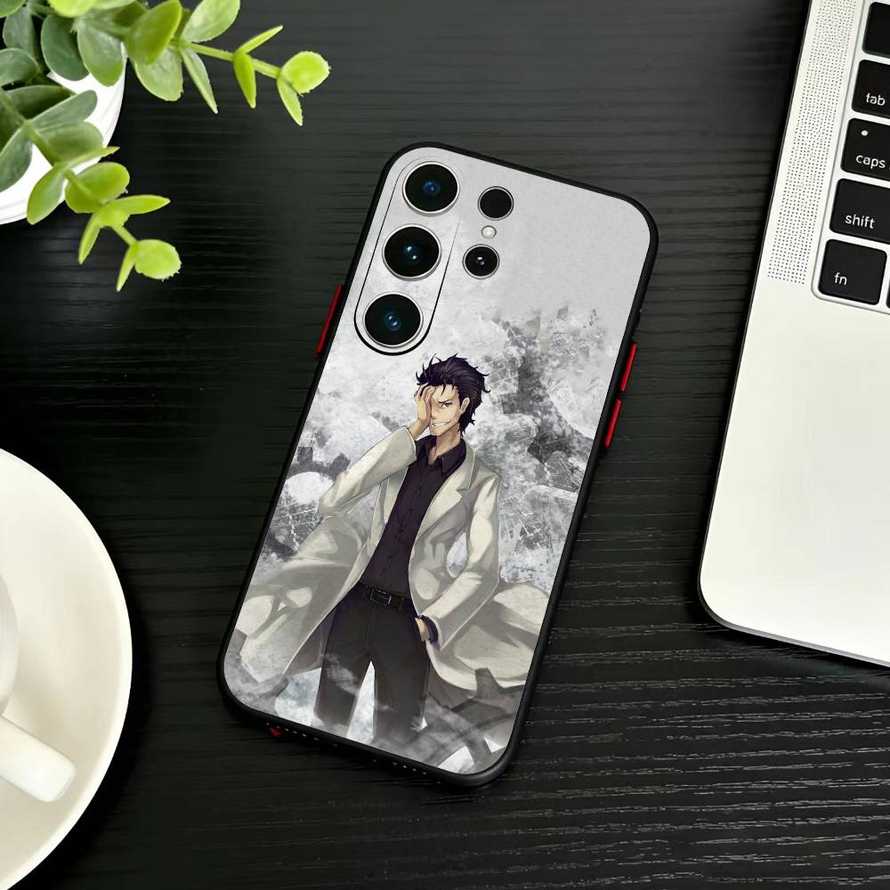 G-Rintaro V-Okabe STEINS GATE  Phone Case For Samsung S26,S25,S24,S23,S22,S21,S20,Plus,Fe,Lite,Others Black Cover
