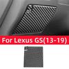 For Lexus GS 2013-2019 Car Interior Accessories Carbon Fiber Driving Position Storage Box Trim Cover Decoration Frame Stickers