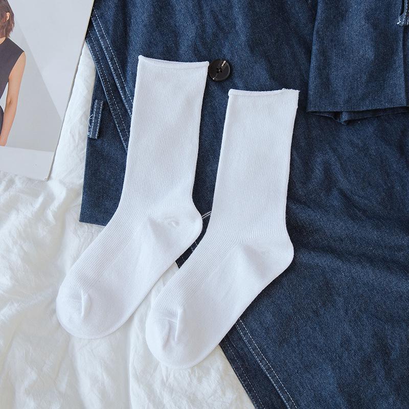 New Arrival Retro Women Lady Cotton Loose Socks Winter In Tube Korean Designer Christmas Socks