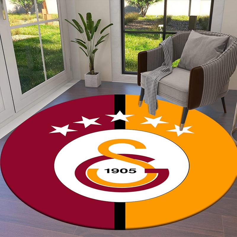 שטיח עגול של גלאטסראיי S.K, שטיח לסלון, חדר שינה, ספה, חדר משחקים, מחצלת רצפה מונעת החלקה