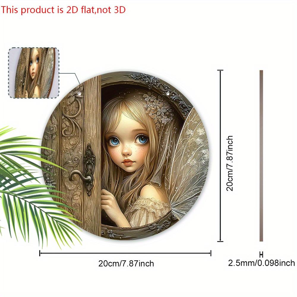 Rustic Fairy Wooden Sign - Charming Decorative Plaque with Peeking Fairy Design - Ideal Gift for Home, Garden Decor