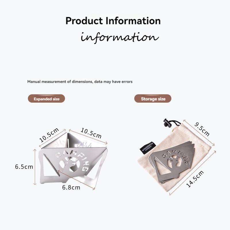 Outdoor Camping Portable Home Foldable Stainless Steel Coffee Hand Drip Filter Holder Coffee Filter Holder