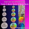 Bright Silver Self-Adhesive Laser Anti-Counterfeit QC Label Sticker