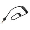 Mobile Phone Black Monaural Wired Earpiece Air Tube Anti Radiation In Ear Stereo Earphone