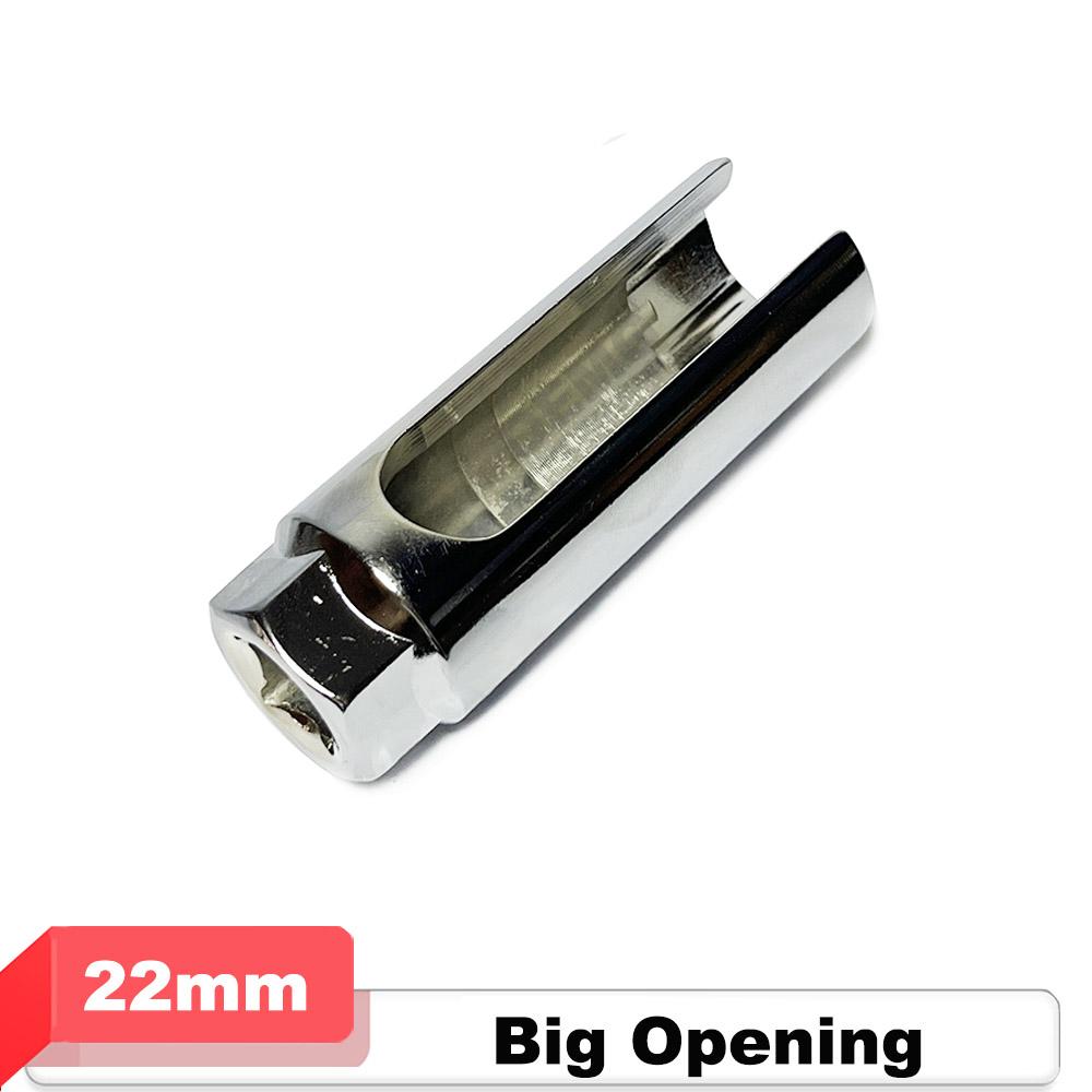 

Автомобильный торцевой ключ для датчика кислорода с боковым вырезом для провода 22 мм 1/2 Универсальный привод Инструмент для снятия и установки датчика кислорода автомобиля