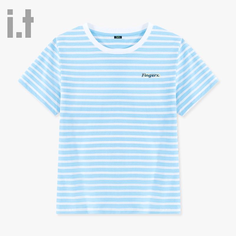 Fingercroxx IT Colorblock Stripe Short Sleeve T-shirt L