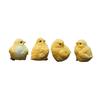 Emulation Little Chicken Decor Realistic Resin Chicken Decorations Miniature Ornament for Children’s Gifts