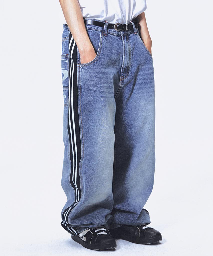 SPORT CHAMBER Sc Track Denim Pants (Blue)