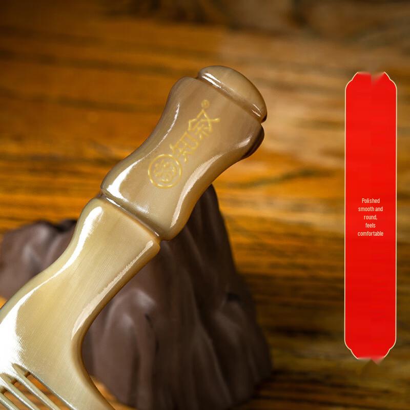 Zhixu Natural Ox Horn Massage Comb