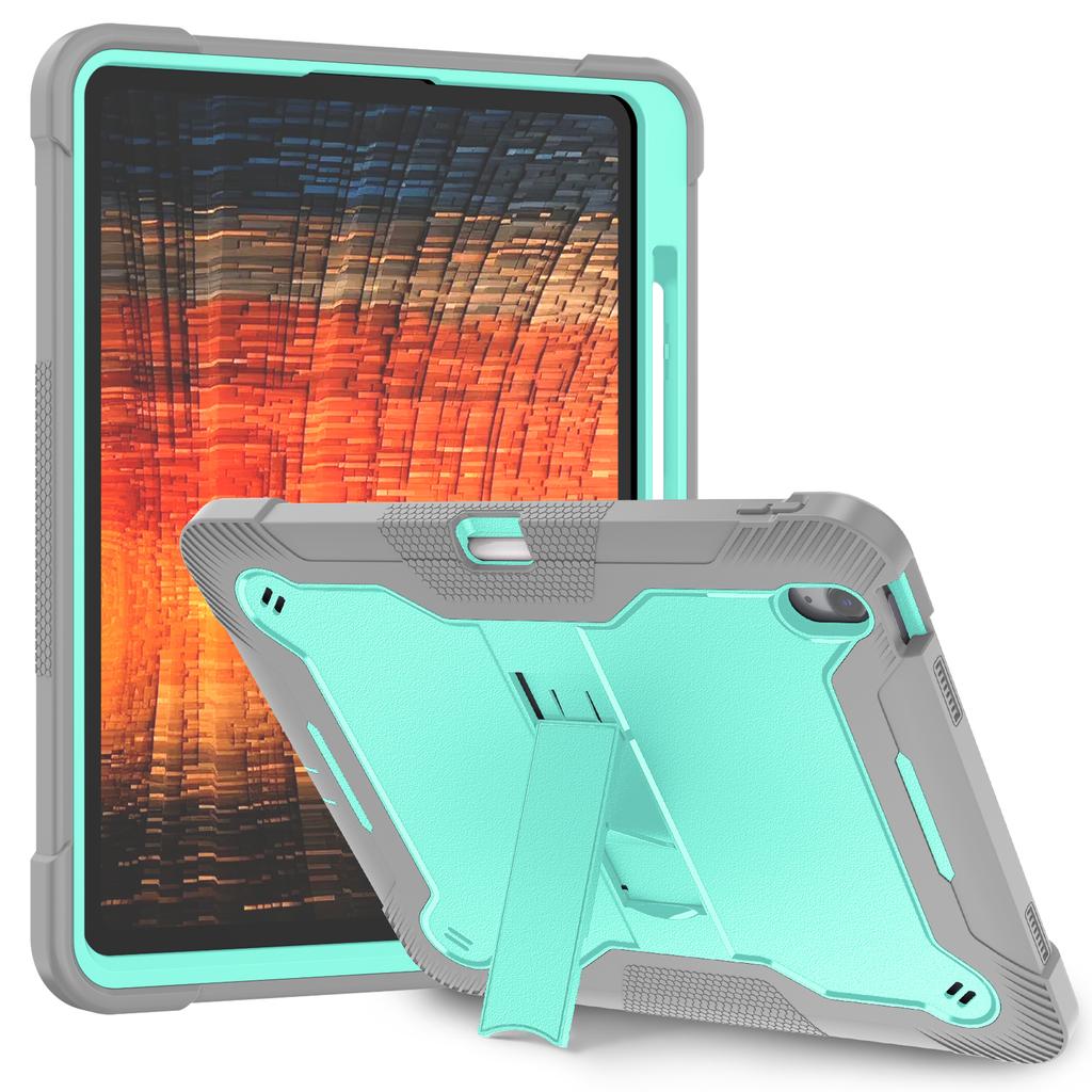 For iPad Air 13 (2025)/(2024) Case Kickstand Silicone + PC Tablet Cover High-Impact Shockproof
