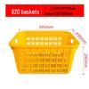 Heavy-Duty Stackable Plastic Storage Baskets