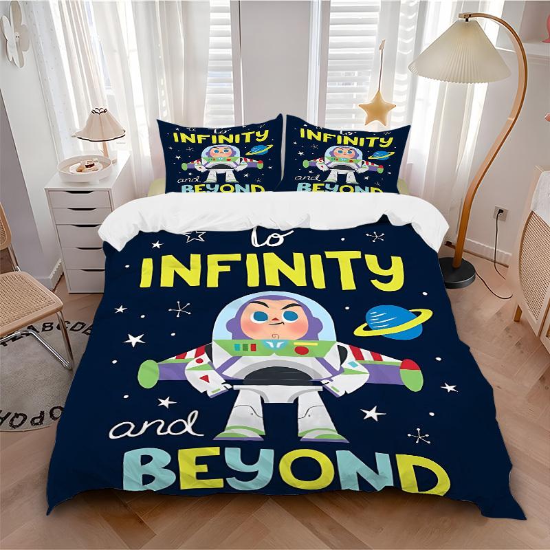 3pcs set Toy Story1pc of quilt cover+2pcs of pillowcase, no core, print bedding, All Seasons Bedroom Setting015 135x200cm