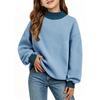 Kids Printed Neck Raglan Long Sleeve Lightweight Sweatshirt for Casual Wear