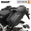 Rhinowalk 2 Pcs Motorcycle Saddle Side Pannier Bag 18L/28L/48L Waterproof Universal Motorbike Riding Luggage Storage Travel Bag