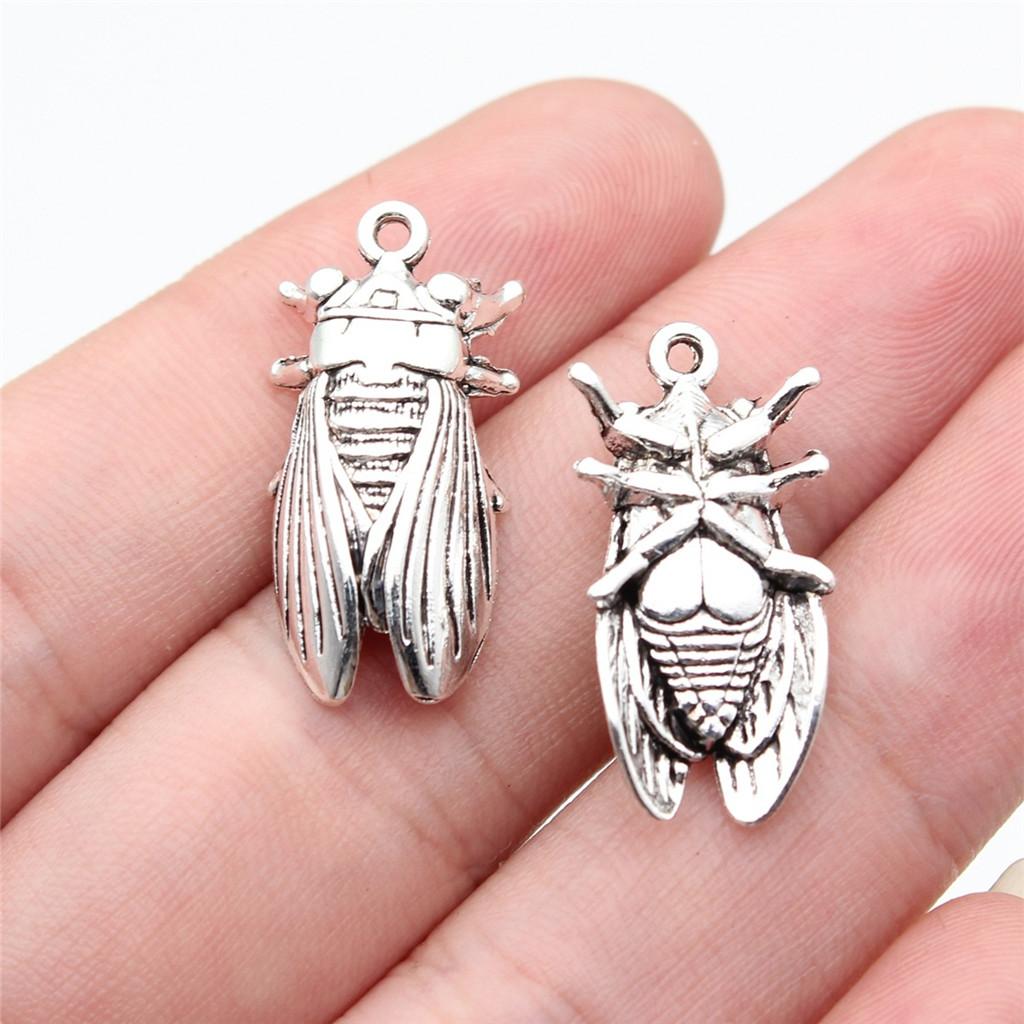 Żaby Owady Stworzenia Ogrodowe Amulet Antyczny Brąz Stop Cynku Materiały do Tworzenia Biżuterii Styl Dziecięcy Bransoletka Amulety