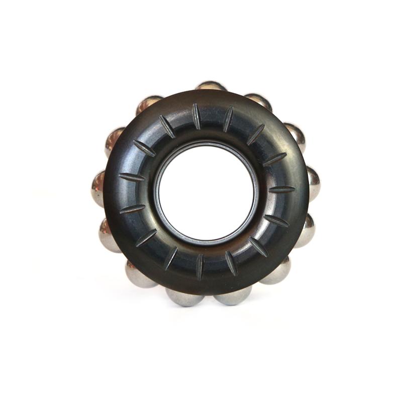 Кольцо из нержавеющей стали EDC Механическая игрушка-спиннер с храповым механизмом, регулируемое тактильное металлическое кольцо, игрушка-спиннер для снятия стресса чёрный