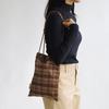 Square Mini Bag - Vintage Brown Check