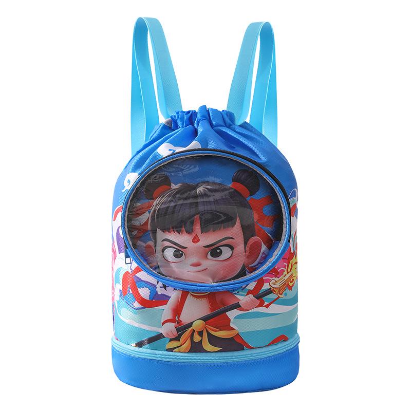 Kinder Wasserdichter Schwimmrucksack: Jungen-Kulturbeutel und Mädchen-Strandtasche mit Trocken-/Nass-Trennung