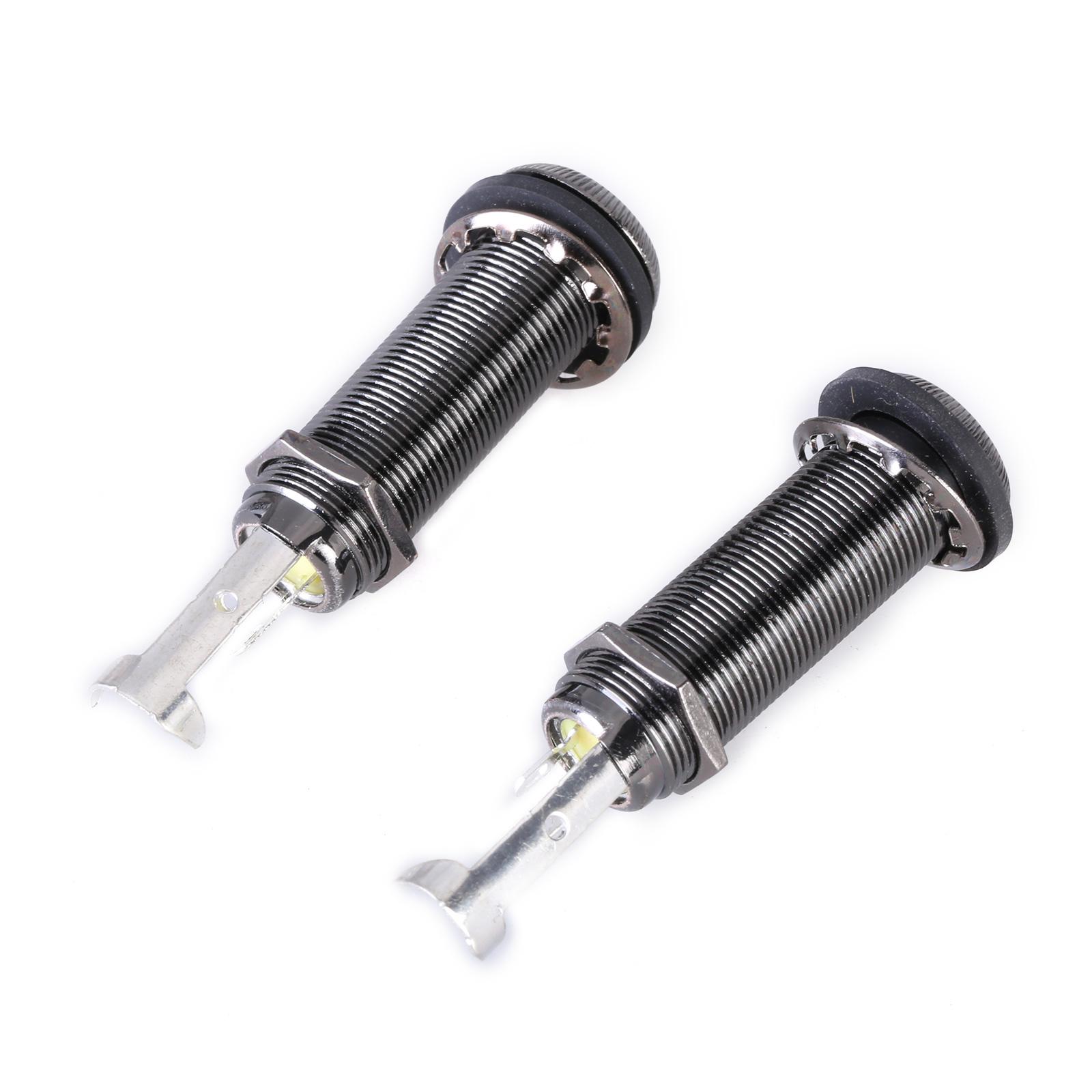

2Pcs 6.35mm 1/4 Inch Electric Bass Guitar Output Socket End Pin Socket Cylinder Input Output Plug Sockets Easy to Use 3