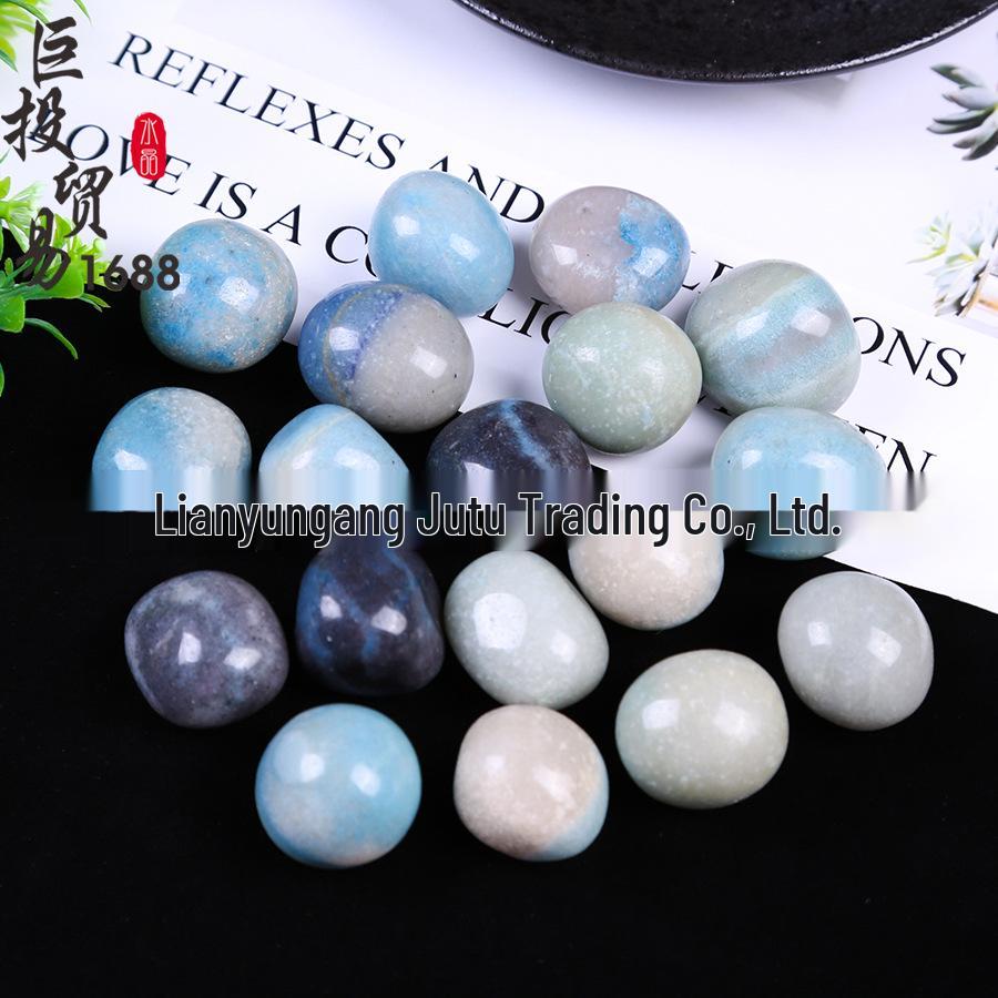 Rounded Corner Trolleite & Hydroxyapatite Rolling Stone Ornament for Kids' Archaeology Treasure Dig