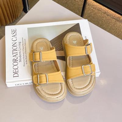 Pantofola da Bambina Estiva a Punta Aperta da Bambino Casual Ciabatte da Spiaggia Mules Moda Fondo Spesso Bambini Pantofole Fresche Versatile