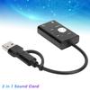 2-in-1 Audio Interface TypeC To Audio Sound Card USB Audio Adapter Desktop Computer