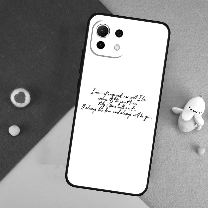 Anne with an E Case For Xiaomi 13 14 15 Ultra 11T 12T 13T 14T Pro POCO X7 Pro X3 X5 X6 F5 F6 M6 Pro Cover