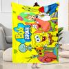 Spongebob Squarepants Adventure Flannel Blanket-Soft and Suitable for Sofas,Beds,Offices,Travel,All Seasons,Great Gift for Holidays and Birthdays.