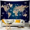 26-1 Tapestry Wall Hanging Retro Cartoon Map Psychedelic Boho Kids Room Background Room Decoration