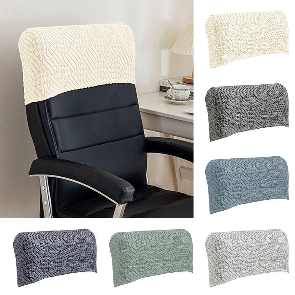 High Elasticity Chair Back Cover Solid Color Executive Chair Half Cover  for Gaming Chair Office