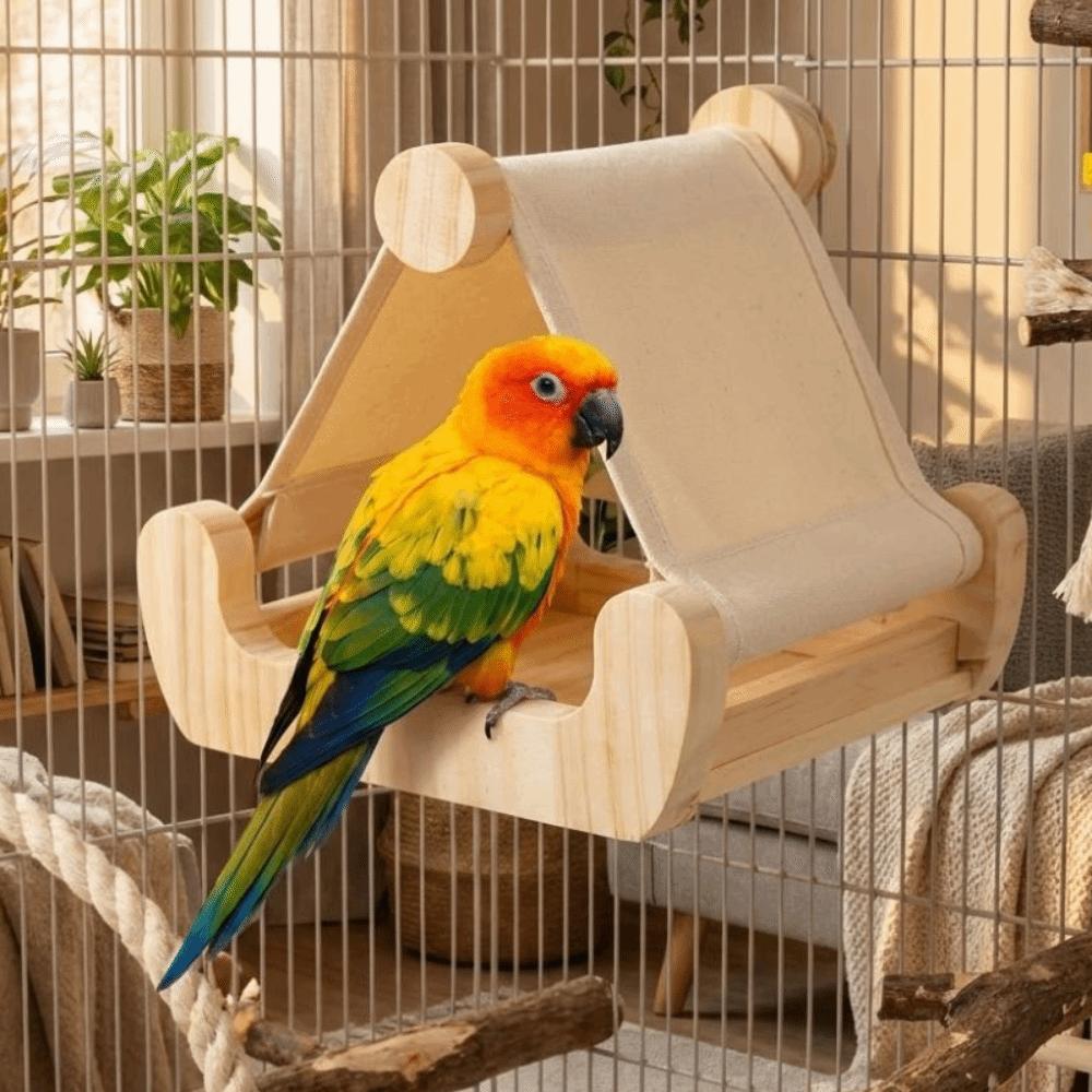 Bite Resistant Parrot Sleeping Swing Hanging Bird Feeding Station Ventilation Parrot House  Garden