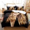 Celine Dion World Tour Singer Print Bedding Set Soft Polyester Duvet Cover + 2 Pillowcases For Pop Music Fans Bedroom Decor