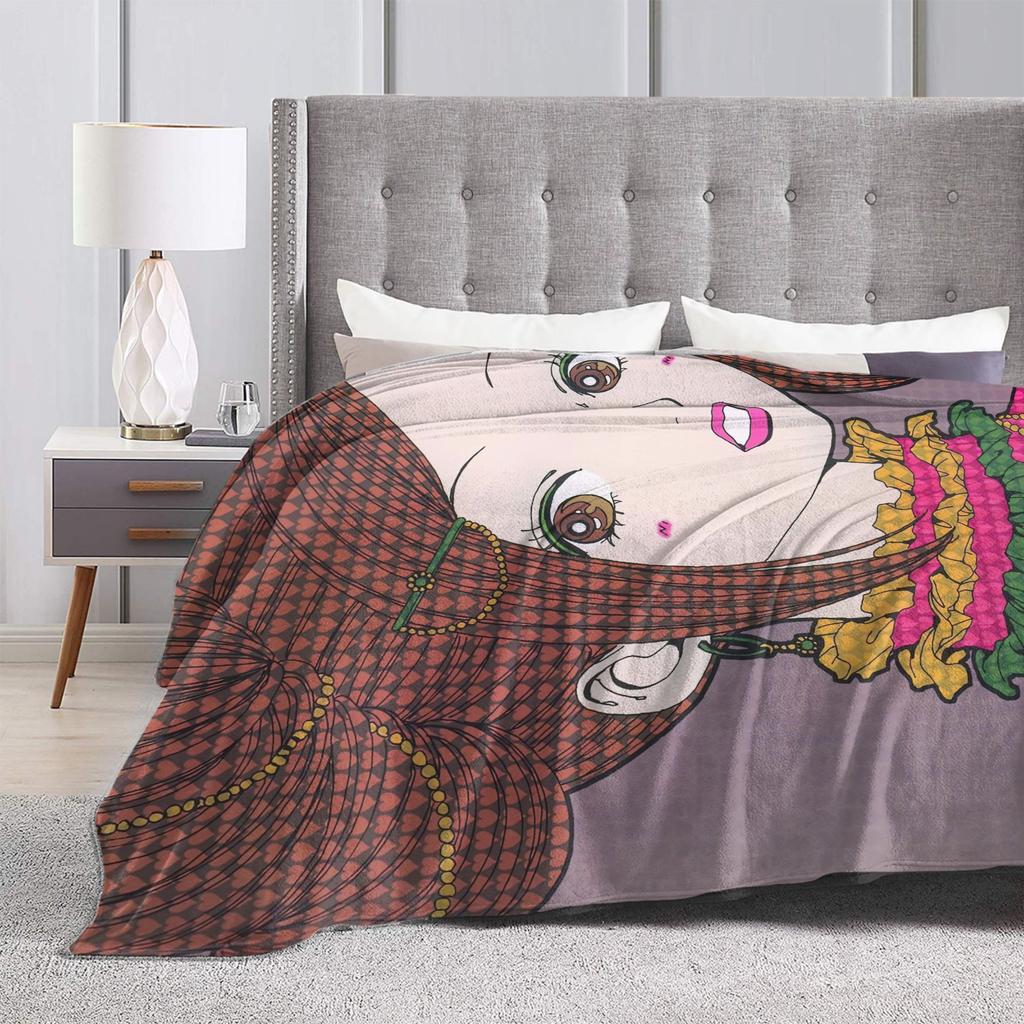 Nana Anime Manga Blankets Coral Fleece Plush Printed Breathable Ultra-Soft Throw Blanket for Home Outdoor Rug Piece