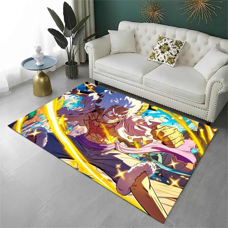 Anime Zoro One P-Piece Cartoon Carpet Rug for Playroom Bedroom Living Room Sofa Home Decor,kid Area Rug Non-slip Floor Mat