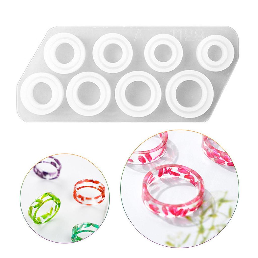 Buy Ring Silicone Mold Diy Crystal Resin for Various Sizes at