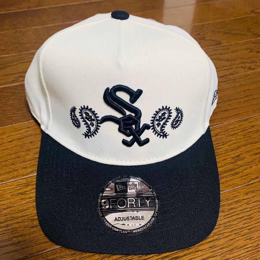 Used New Era White Sox Cap 9FORTY Dirty! ivory