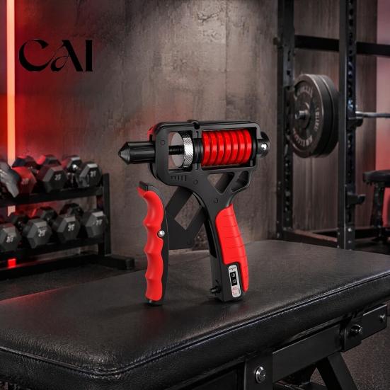 Heavy Duty Grip Exerciser Hand Strengthener with Counter, 5-165kg Resistance Adjustable Rehabilitation Equipment Forearm Trainer Exerciser,