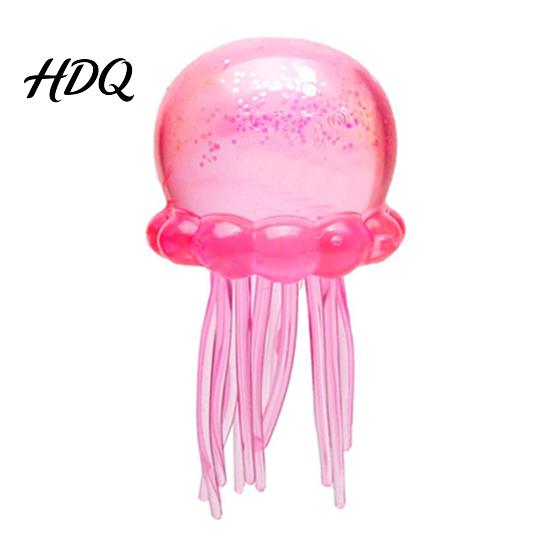 Glitzer-Quallen-Spielzeug Transparent zum Kneten mit Stressabbau Sensorischer Dekompressionsball Klares Meerestier Fidget