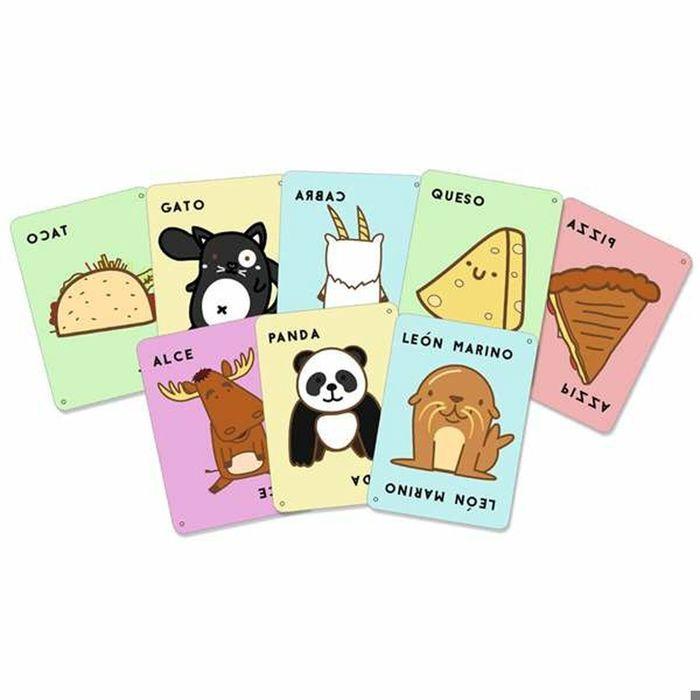 Educational Game - Lúdilo - Taco, Vuelta, Goat, Cheese, Pizza - Bilingual Spanish - Double-sided Cards - Stimulates Attention and Memory