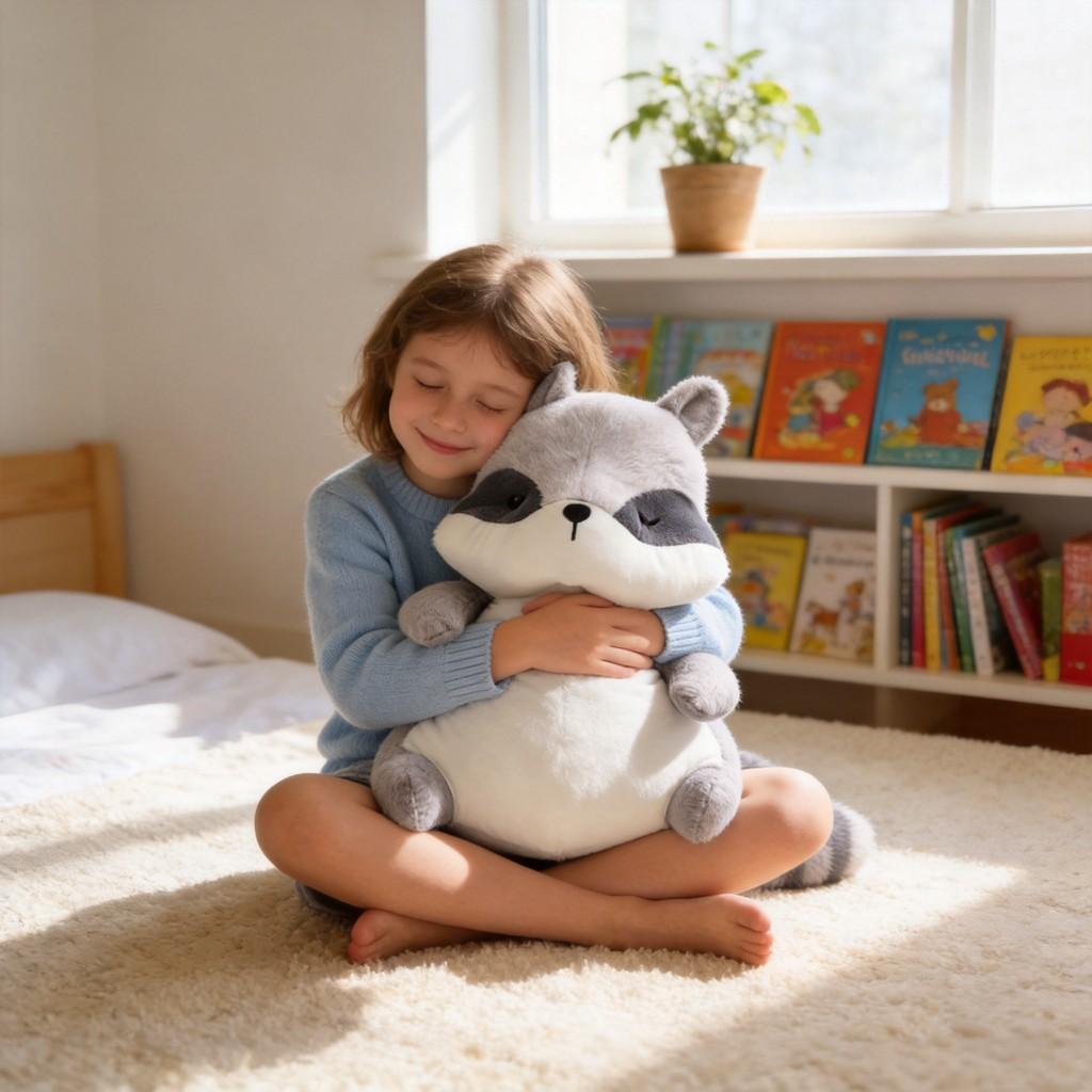 Plüsch Waschbär Spielzeug Mit Kristall Super Weicher Stoff Für Kinder Und Sammler