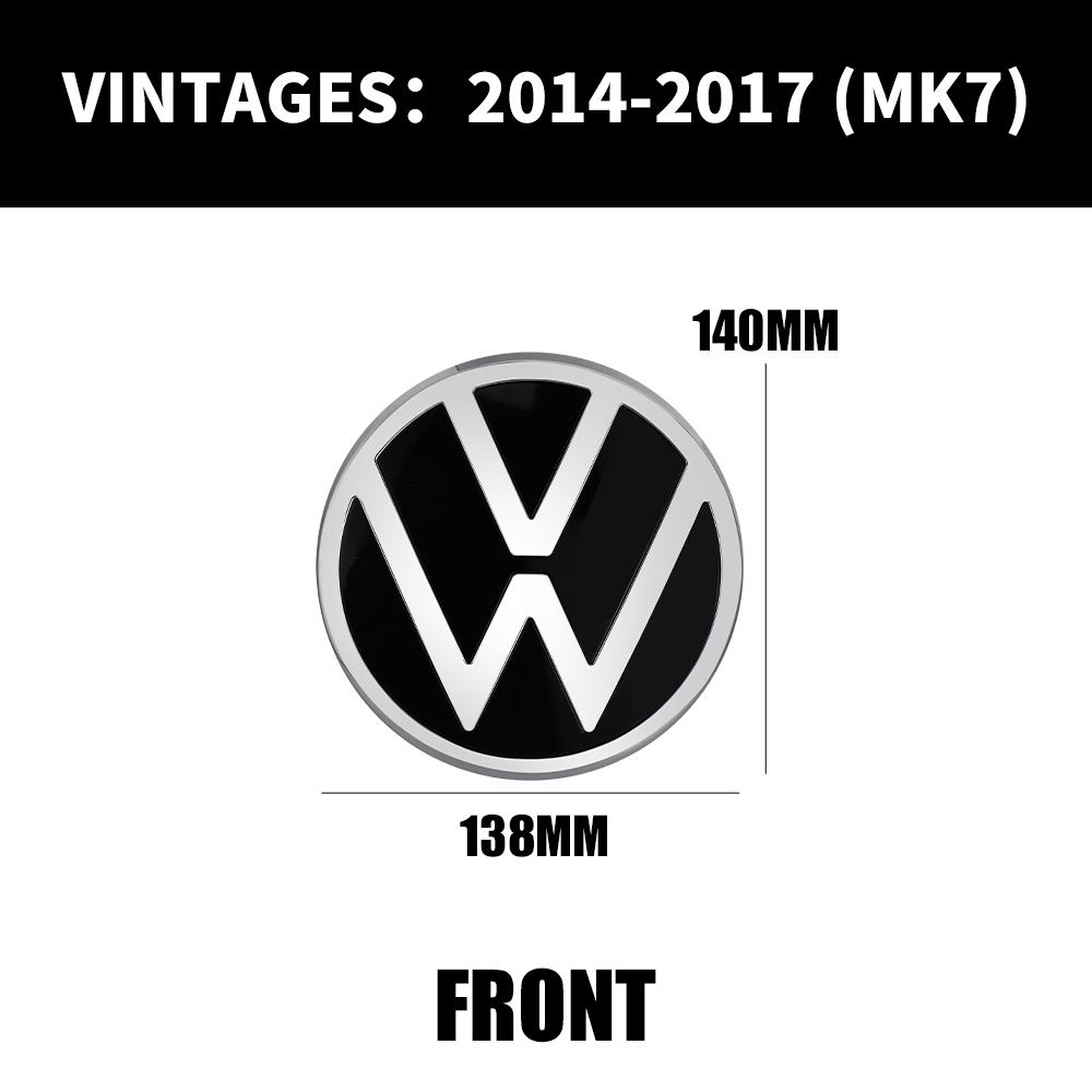 Car Front Grill Emblem Rear Trunk Badge Lid Cover For Volkswagen VW Golf 7 MK7 2014 - 2017 GOLF7.5 MK7.5 2018 - 2020