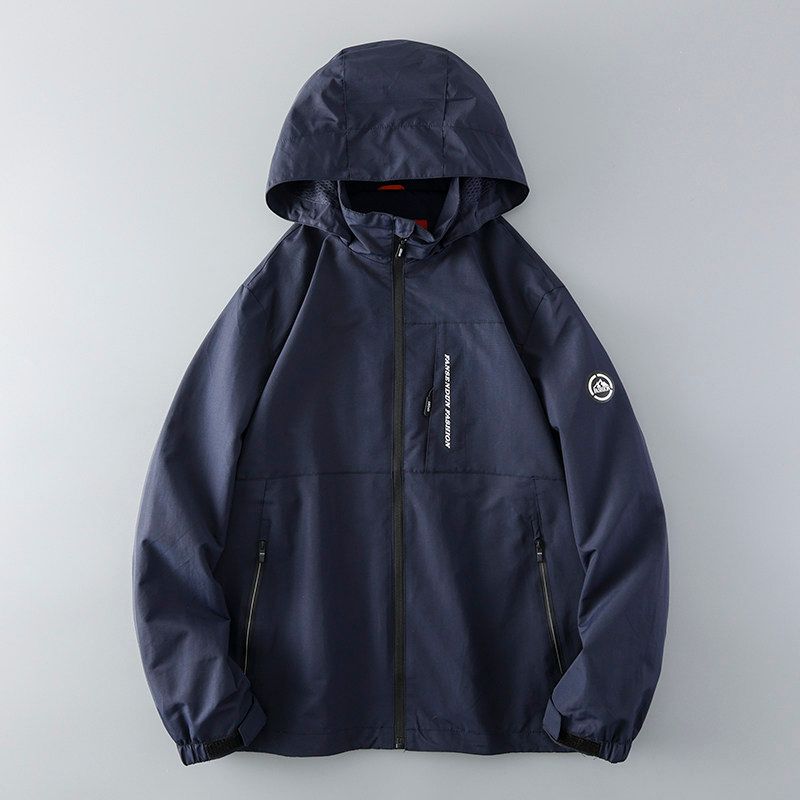 Outdoor Soft Shell Parka Outdoor Jacket Coat Male Trendy Spring & Fall American Waterproof Jacket Export Export Men's Trench Coat