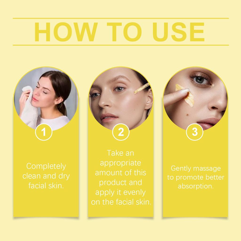 West&Month 24K Gold Anti-Wrinkle Serum 30ml Hyaluronic Acid Serum Reduces Wrinkles, Firms and Tightens Nourishes and Hydrates Facial Skin