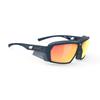 RUDYPROJECT Agent Q Blue Laser Lens 68mm Sunglasses, Navy/Multi Orange, SP704047-0000, Width