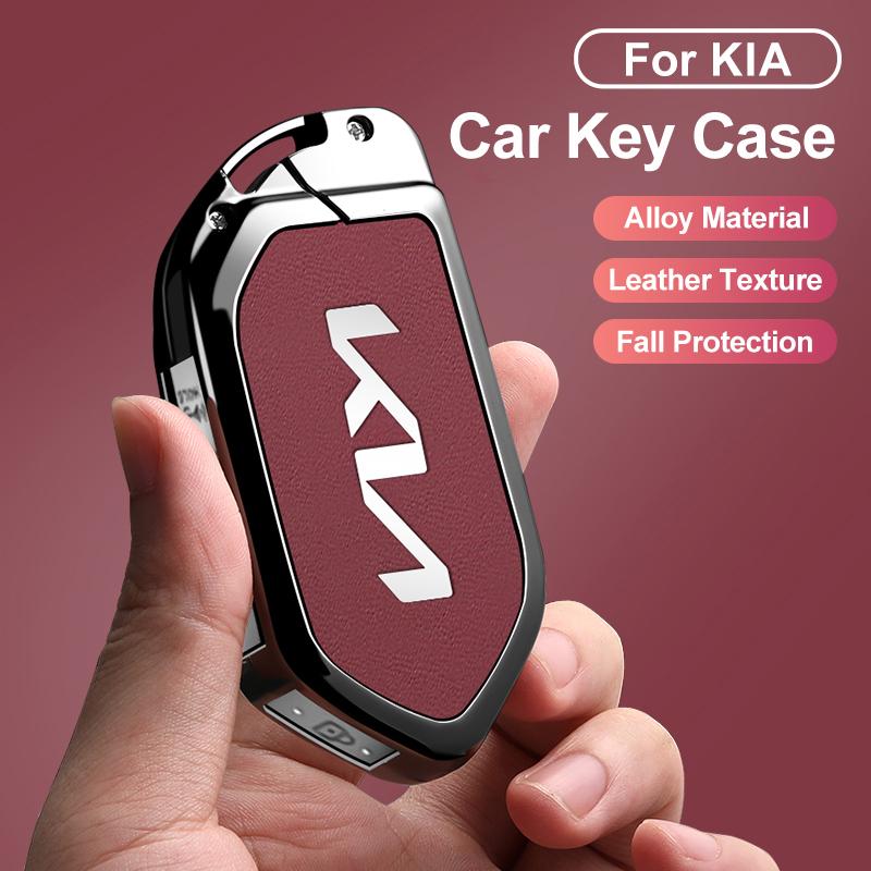 Zinc Alloy Car Remote Car Key Case Cover for Kia KN EV9 Picanto GT Line Carnival Seltos Sorento Morning K5 KA4 EV3 2024Accessory