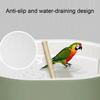 Automatic Bird Bath Parakeet Bath with Circulating Shower System Splash Guard Adjustable Flow Parrot Bath for Cockatiels Macaws Cage Accessory