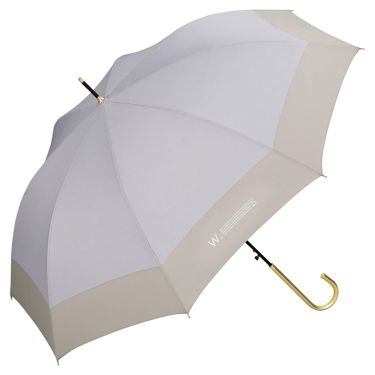 

Long Plain 58cm Suitable for Rain or Jump Gold Subtle Cute and Perfect for Commuting to Work or Wpc. Umbrella, Gray, Ribs, Shine, Large, Umbrella,