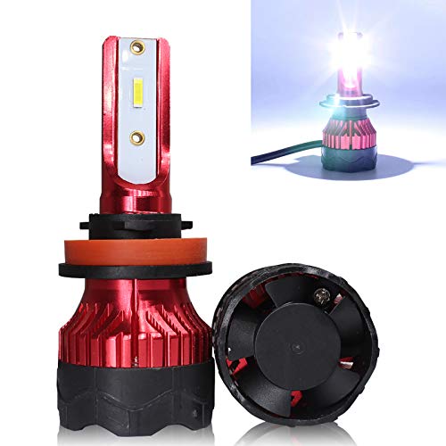 

Светодиодные лампы для автомобильных фар H11/H8/H9 50 Вт(25 Вт x 2) 8000лм(4000 лм x 2) Комплект для преобразования фар с CSP-чипом высокой яркости 6500K, фара «все в одном»