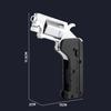 Life Car Ghost Switch-Gun Folding Alloy Left Wheel Metal Model Gun Wheel Simulation Toy Soft Bullet Gun with Plastic Bullets